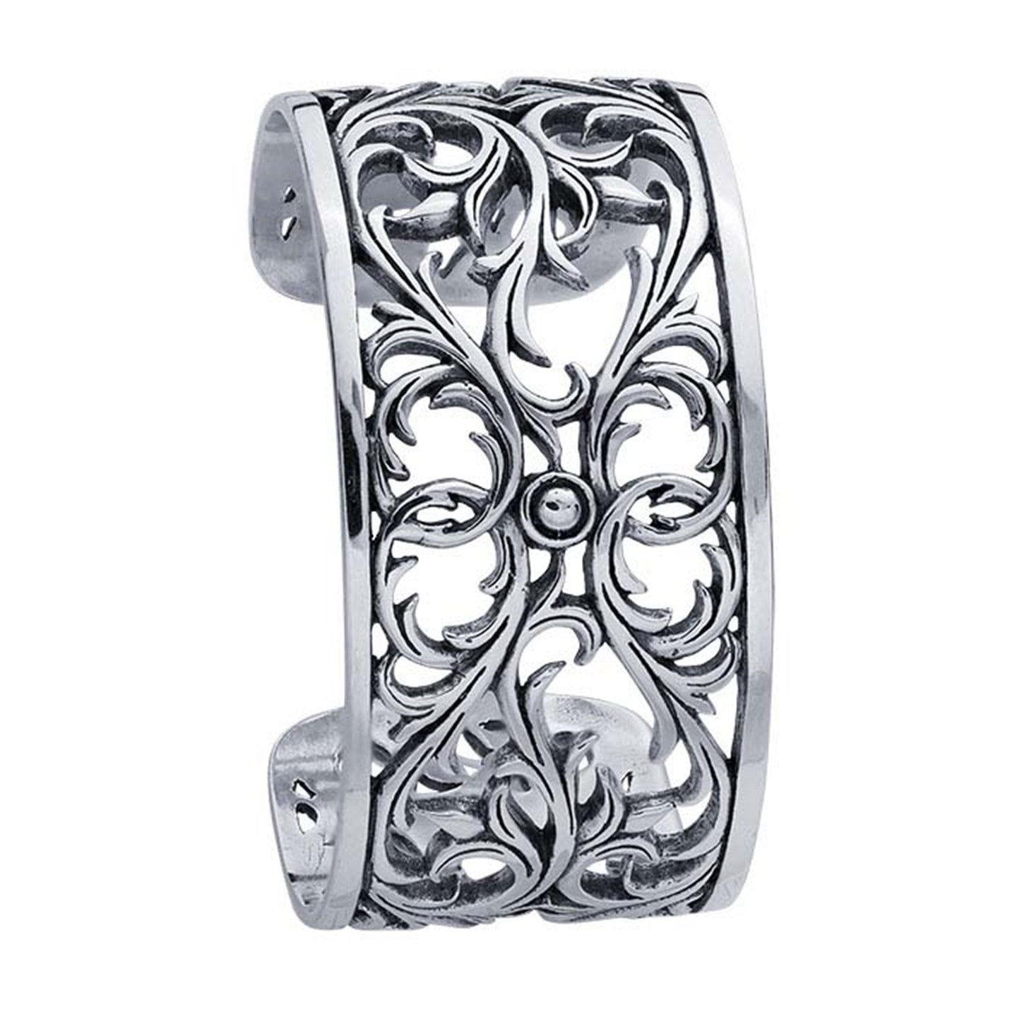 Sterling Silver "Guinevere" Filigree Cuff Bracelet