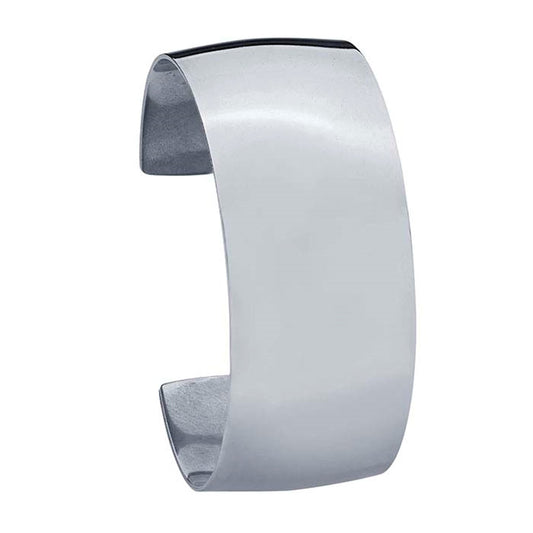 Stainless Steel Domed Cuff Bracelet