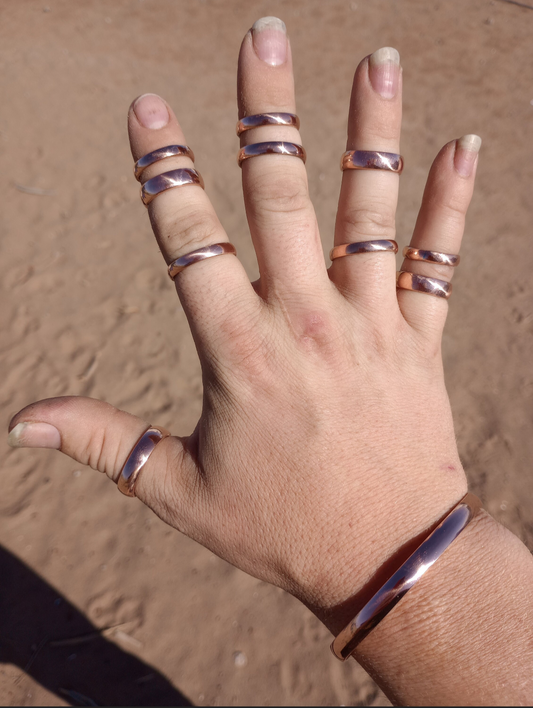 Handcrafted Copper Rings/Cuffs
